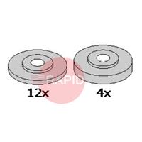 0000102322 Brass Bushings Ø 26mm (12 x 2.5mm + 4 x 5mm)