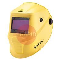 0700504101 ESAB Savage A41 Auto Darkening Welding Helmet, Shades 8-13 - Yellow