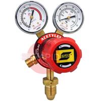 0785-2155 ESAB GCE FE300 Acetylene Regulator Bottom Entry, 1.5 Bar, G5/8