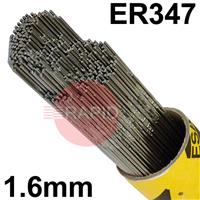 162116R150 ESAB OK Tigrod 347 Stainless TIG Wire, 1.6mm Diameter 5Kg Pack, ER347