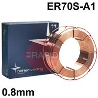 25498 Bohler DMO-IG ER70S-A1 0.8mm MIG Wire, 15Kg Reel