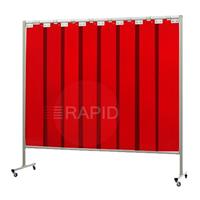 36.34.25 CEPRO Omnium Single Welding Screen, with Orange-CE Strips - 2.2m Wide x 2m High, Approved EN 25980