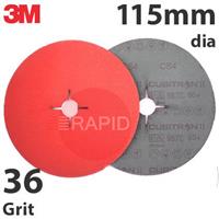 3M-27619 3M Cubitron II 987C Fibre Disc (Stainless Steel), 115mm (4.5