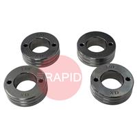 4000175 PATON V-Groove Feed Roller Set of 4 – Solid Wire: 0.8 - 1.0mm (4 Roll Drive)