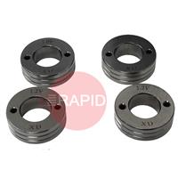 4017215 PATON V-Groove Feed Roller Set of 4 – Solid Wire: 1.0 - 1.2mm (4 Roll Drive)