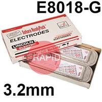 519273 Lincoln Electric Kryo 1P SRP Low Hydrogen Electrodes 3.2mm Diameter x 450mm Long. 19.2kg Carton (8 x 2.4kg 50 Rod Packs). E8018-G-H4R