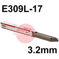 557565 Lincoln Limarosta 309S 3.2mm x 350mm Stainless Electrodes 4.3kg Pack (120pcs). E309L-17