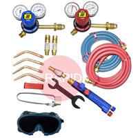 KITWLDOXACSE Type III Medium Duty Oxy Acetylene Welding Kit with Side Entry Regulators