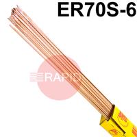 RA18XX50 SIFSteel A18 Steel TIG Wire, 1000mm Cut Lengths - AWS A5.18 ER70S-6, 5Kg Pack.