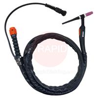 TX165G4 Kemppi Flexlite TX K5 165G Air Cooled 160 Amp Tig Torch, with 70° Angle Neck - 4m, 7 Pin