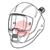 0700000813  ESAB Sentinel A50 Air Helmet Shell with Air Duct (without ADF /Headgear /Face Seal)