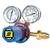 METRODE-MIG  ESAB GCE FE300 Oxygen Regulator Side Entry, 4 Bar, G5/8
