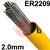 EL16T-52  Esab OK Tigrod 2209 Duplex Tig Wire, 2.0mm Diameter x 1000mm Cut Lengths - AWS A5.9: ER2209. 5.0kg Pack