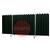 36.31.76  CEPRO Robusto XL Triptych Welding Screen with Green-6 Strips - 4.4m Wide x 2.1m High, Approved EN 25980