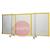 0700000369  CEPRO Robusto XL Triptych Welding Screen with Sonic Sound Absorbing Curtain - 4.4m Wide x 2.1m High, RW=14 dB