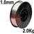 K14050-1  1.0mm Aluminium Mig Wire ER4043, (AlSi5) NG21. 200mm Diameter 2 kg Spool