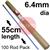 0700010007  Arcair SLICE 6.4mm Diameter x 55cm Long, Flux Coated Electrodes (1/4