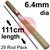 0700000369  Arcair SLICE 6.4mm Diameter x 111cm Long, Uncoated Electrodes (1/4