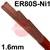 220797  Lincoln LNT Ni1 Steel Tig Wire, 1.6mm Diameter x 1000mm Cut Lengths - AWS A5.28 ER80S-Ni1. 5.0kg Pack