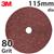 3M-89722  3M 782C Fibre Disc, 115mm Diameter, 80+ Grit, Box of 25