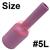 CK-3AG5L  Size 5 CK 3 Series Long Alumina Gas Lens Cup. 76mm Long x 8mm Bore.
