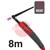 CK-EDS17R04  CK Diamond EDS 230RG Rigid Head Water Cooled Tig Torch, 8m