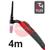 CK-EDS26F04  CK Diamond EDS 26FX Flex Head Air Cooled Tig Torch, 4m