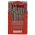 DORA087201  Dormer A087 A002 19pc 1-10mm x 0.5mm HSS Tin Coat Jobber Twist Drill Set