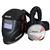 524437  Jackson WH25 Duo Auto Darkening Welding Helmet and R60 Airmax PAPR System, Shades 9-13 With Grind Function, TH3 Protection