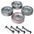 SWK4SS  4 Roller Stainless Steel Wheel Kit