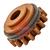 7905220010  Kemppi Drive Roll . 1.4mm V Groove. Brown