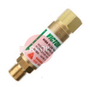 0657-0140  GCE FBHC-OR-B High Flow Oxygen Flashback Arrestor, Regulator Mounted, 25 Bar, 3/8 BSP