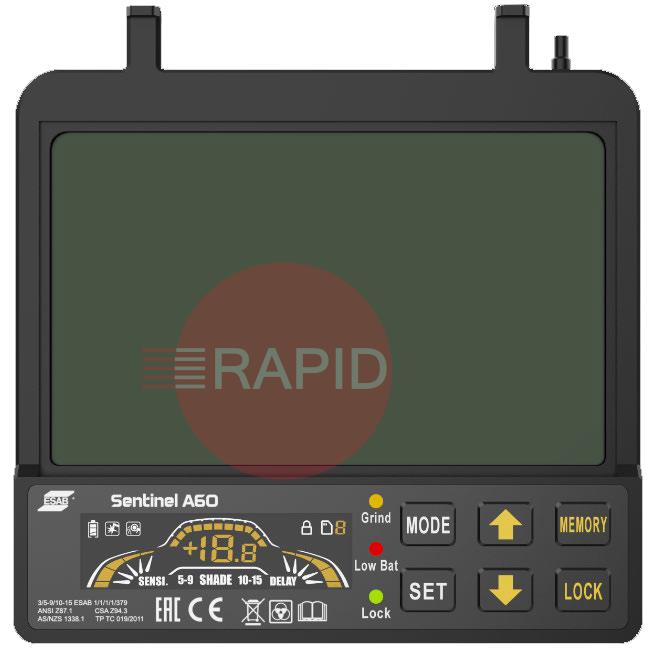 0700600865  ESAB Sentinel A60 Auto Darkening Filter (Excluding Batteries)