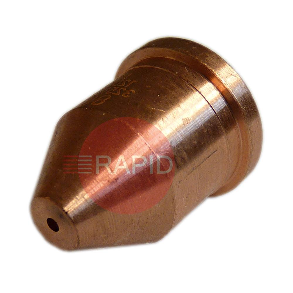 120980  Hypertherm Extended Nozzle. Unshielded Machine Cutting 80 Amp