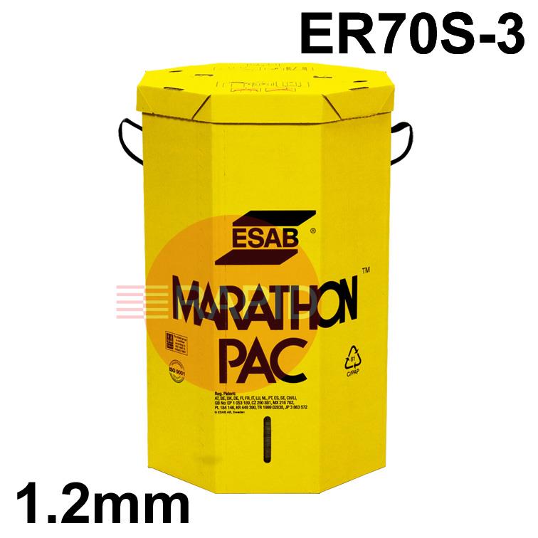 1258129320  ESAB OK Autrod 12.58, 1.2mm MIG Wire, 250Kg Marathon Pac. ER70S-3