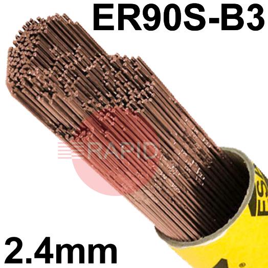 131724R150  ESAB OK Tigrod 13.17 2.4mm TIG Wire, 5Kg Pack, ER90S-B3