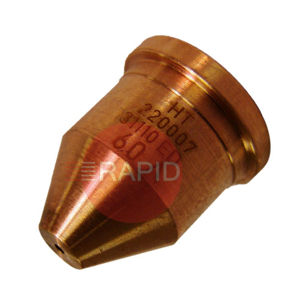 220064  Hypertherm Extended Nozzle. Unshielded Machine Cutting 100 Amp (Pack of 5)