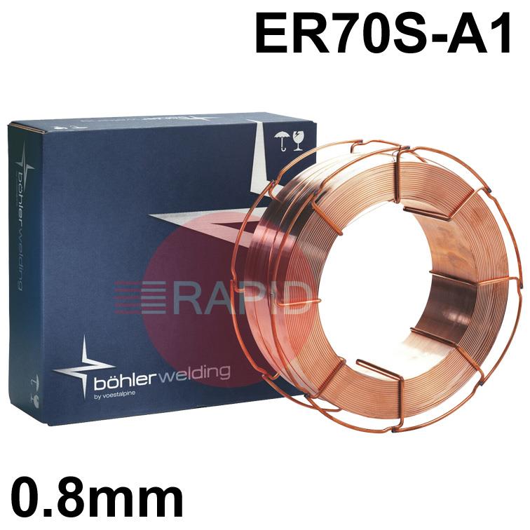 25498  Bohler DMO-IG ER70S-A1 0.8mm MIG Wire, 15Kg Reel