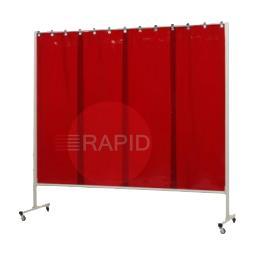 36.34.05  CEPRO Omnium Single Welding Screen, with Orange-CE Sheet - 2.2m Wide x 2m High, Approved EN 25980