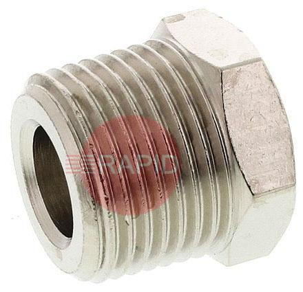 367-5663  Kemppi Straight Adaptor 3/8-1/4 Rh