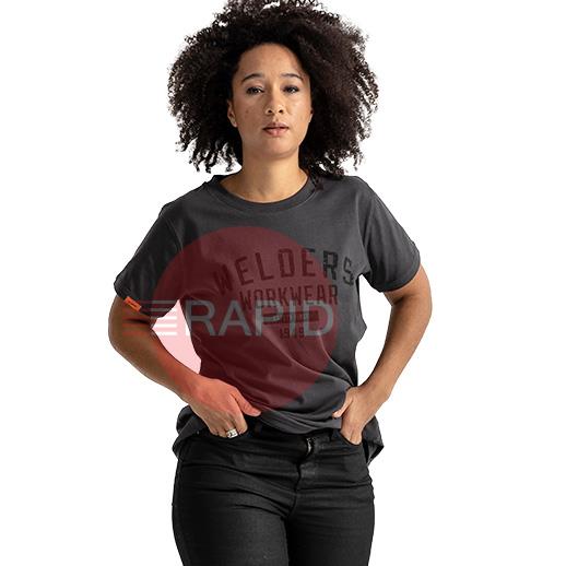 681590014F  Kemppi Wear 0023 Dark Grey Women Short Sleeve T-Shirt