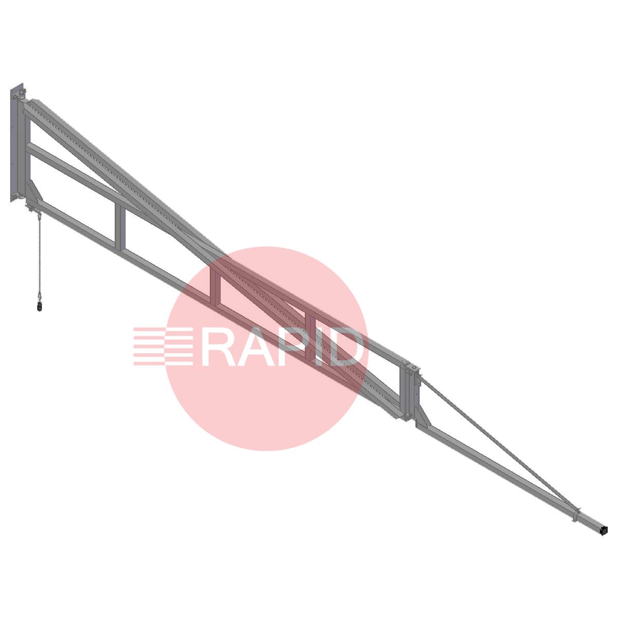 82.10.50.0600  CEPRO Hinged Heavy Duty Swivel Arm - 600cm Length