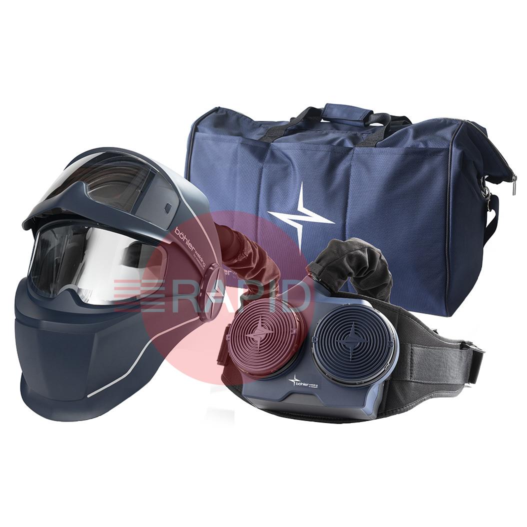 87437  Bohler Evolution Vision 65FM Auto Darkening Welding Helmet & PAPR System Package, Shades 3, 4-8 / 9-14