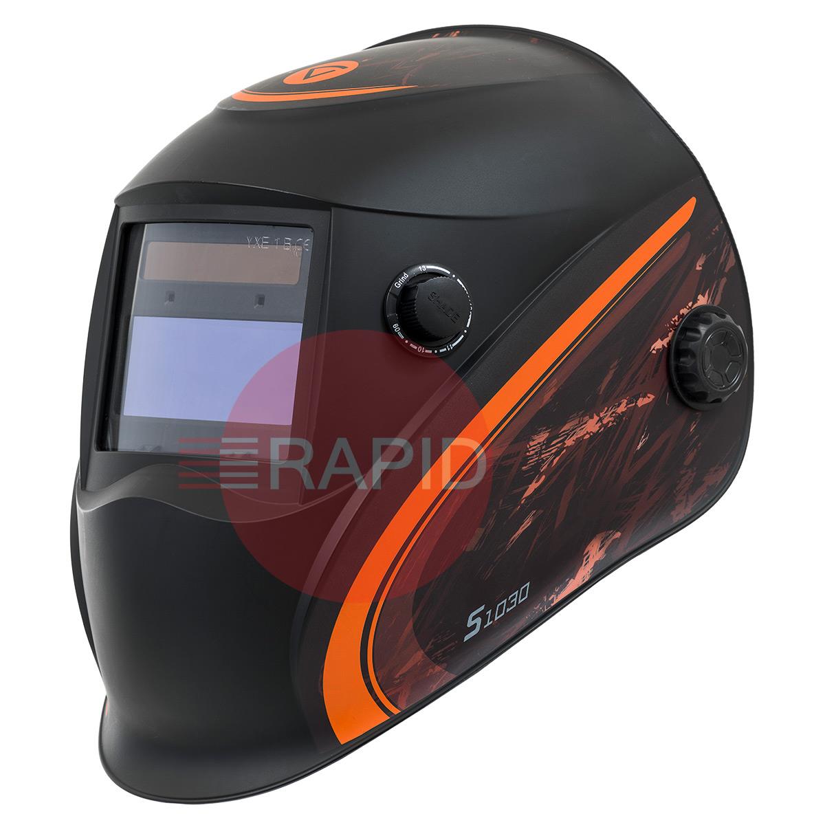 9875030  Kemppi S-Line S1030 Welding Helmet, with Variable Shade 9-13 Auto Darkening Filter