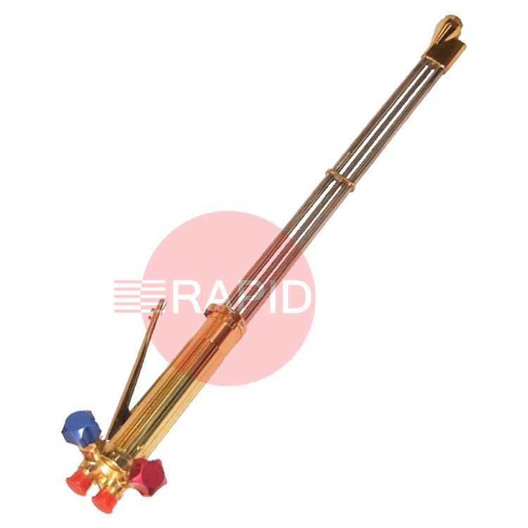 BU100B180  NM Straight Head Cutting Torch. 3/8 BSP Hose Connections. For Use with ANM or PNM Nozzles. With 180° Head, 18 (457mm).