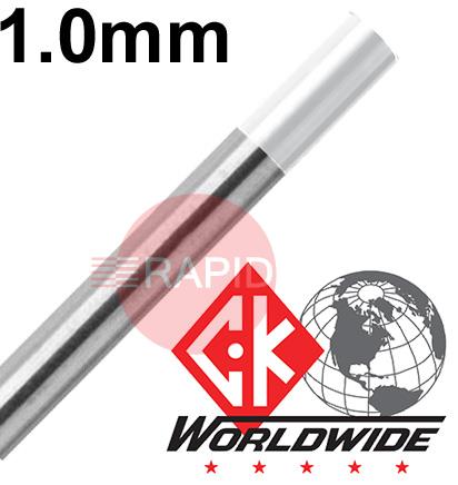 CK-T0407GZ  CK 1.0mm x 175mm (.40 x 7 inch) 0.8% Zirconiated Tungsten