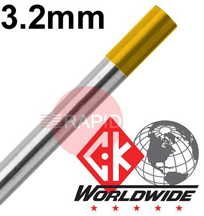 CK-T187GL  CK 3.2mm x 175mm (1/8 x 7inch) 1.5% Lanthanated Tungsten