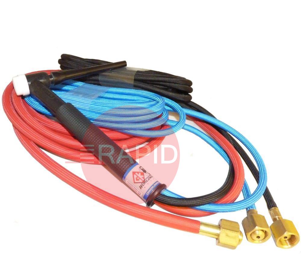 CK-TL325SF  CK TrimLine TL300 Water-Cooled 350 Amp TIG Torch, with 7.6m Superflex Cable, G3/8 Machine Connections