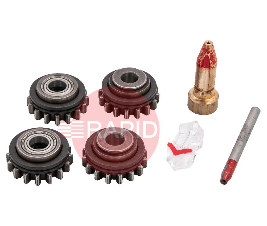 F000269  Kemppi 1.0mm Knurled Heavy Duty GT04 Drive Roll Kit for MXP 37