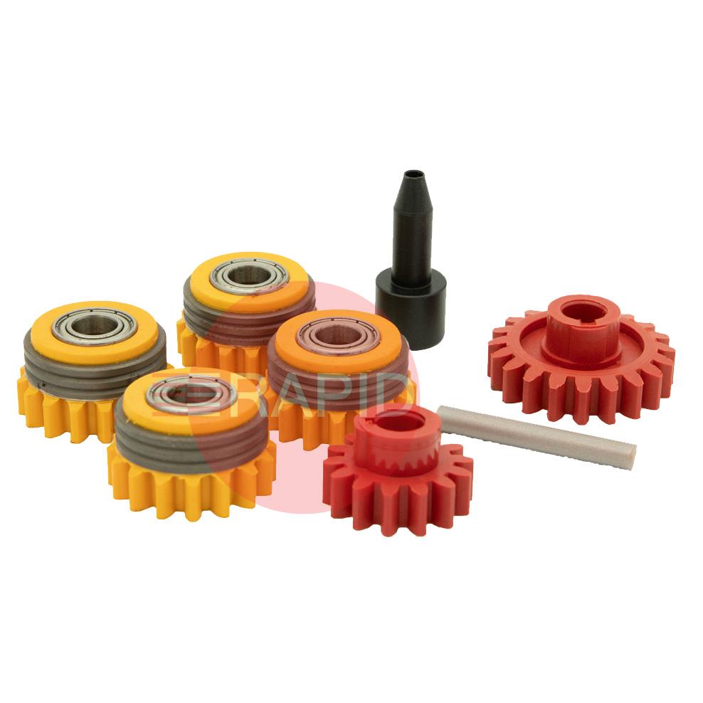 F000290  Kemppi 1.6mm Standard SL500 Ball Bearing Drive Roll Kit for Stainless, MF33